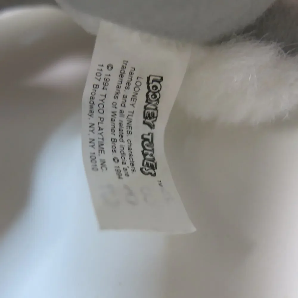 Vintage Bugs Bunny Plush Varsity Jacket Stuffed Animal Looney Tunes 1994 Tyco